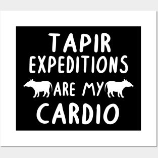 amazed tapir expedition jungle animal gift Posters and Art